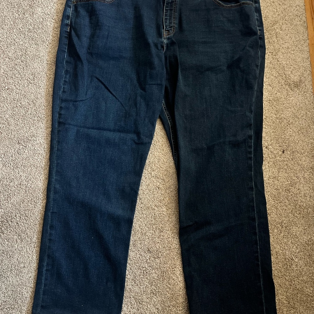 Hawker Rye Relaxed Fit Classic Men's Dark Blue Jeans 46 x 32